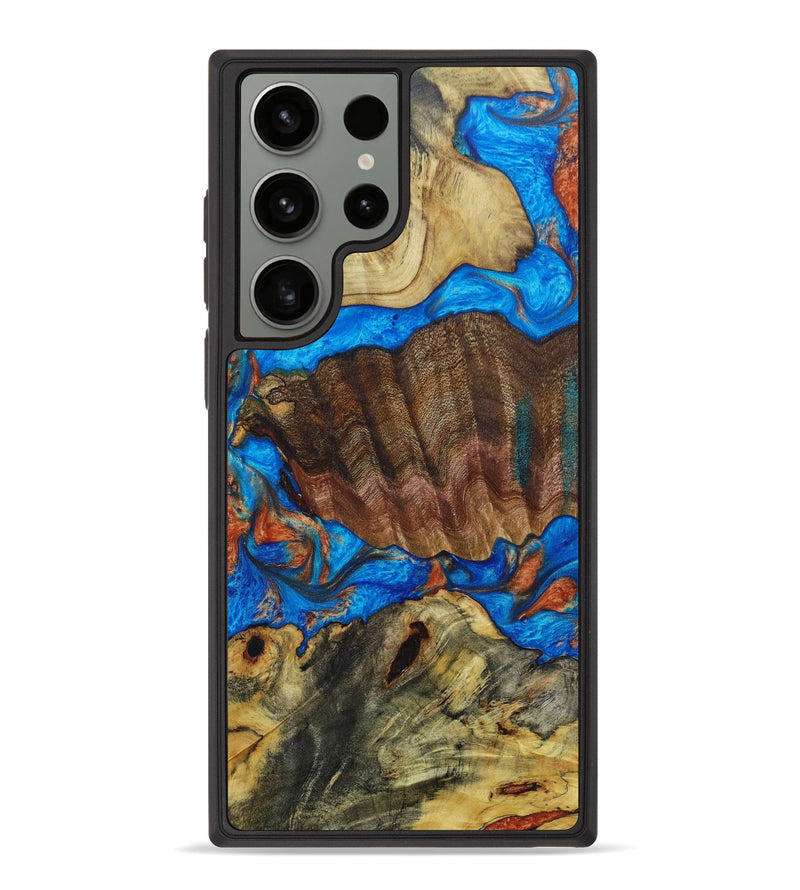 Galaxy S23 Ultra Wood+Resin Phone Case - Natali (Mosaic, 621748)