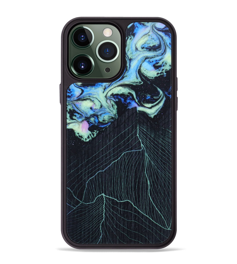 iPhone 13 Pro Max Wood+Resin Phone Case - Gerard (Aurora, 618569)