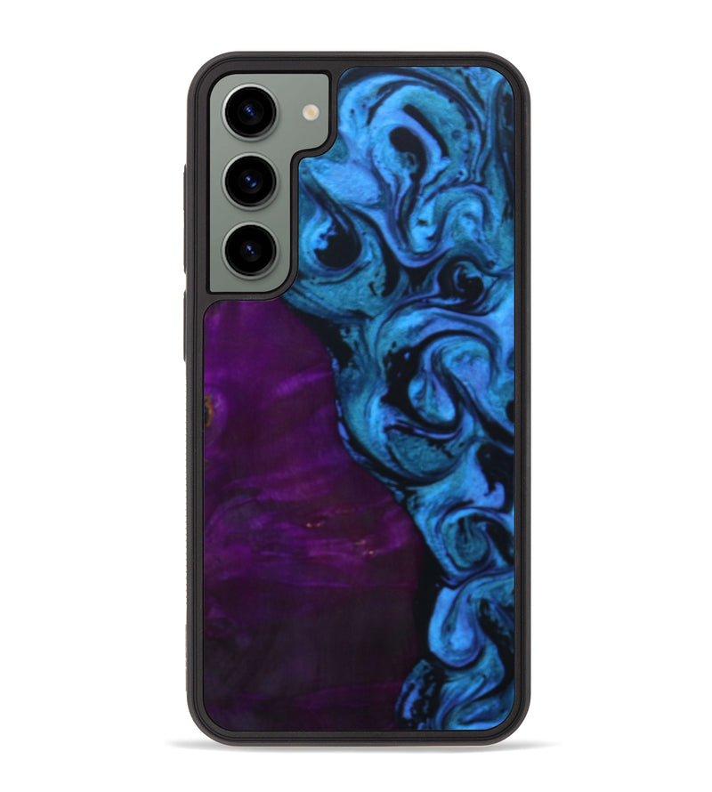 Galaxy S23 Plus Wood+Resin Phone Case - Wynter (Blue, 644578)