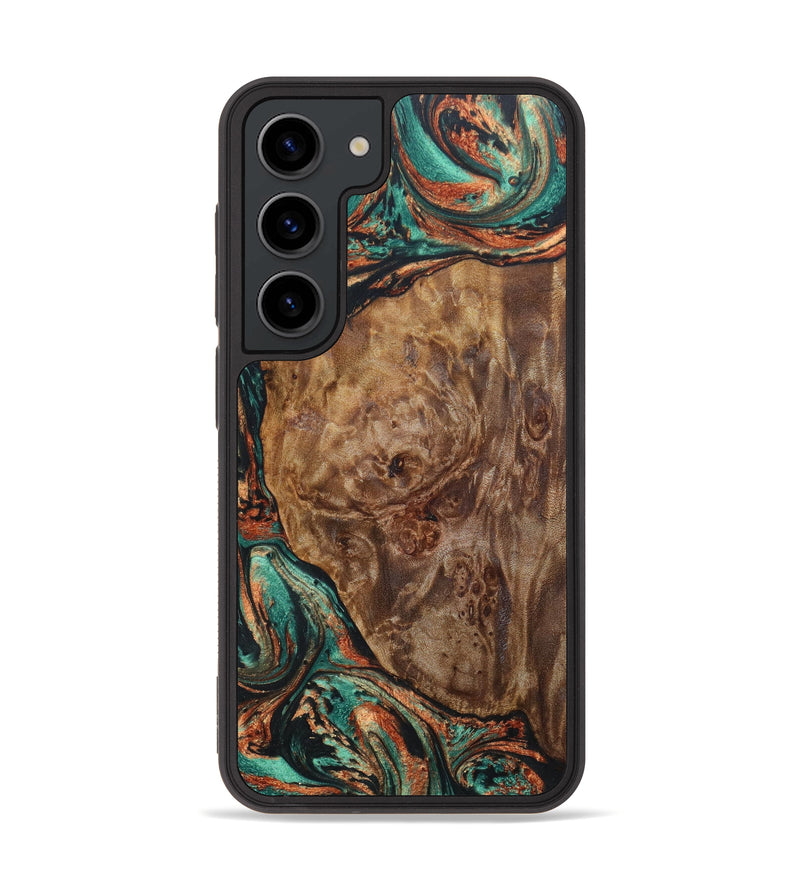 Galaxy S23 Wood+Resin Phone Case - Marshall (Green, 634577)