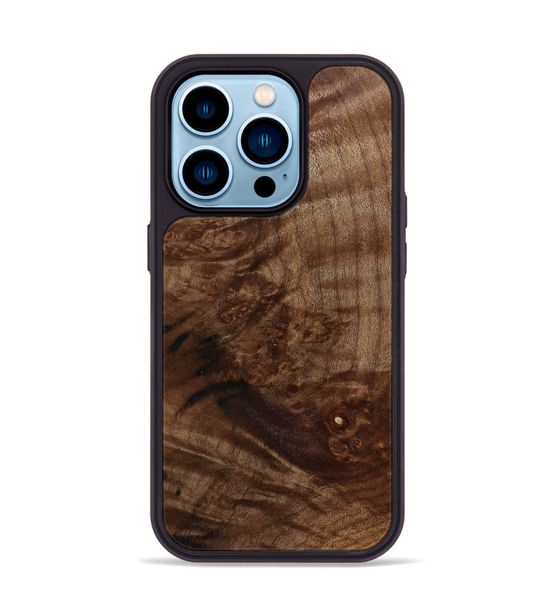 iPhone 14 Pro Wood+Resin Phone Case - Jamie (Wood Burl, 646828)