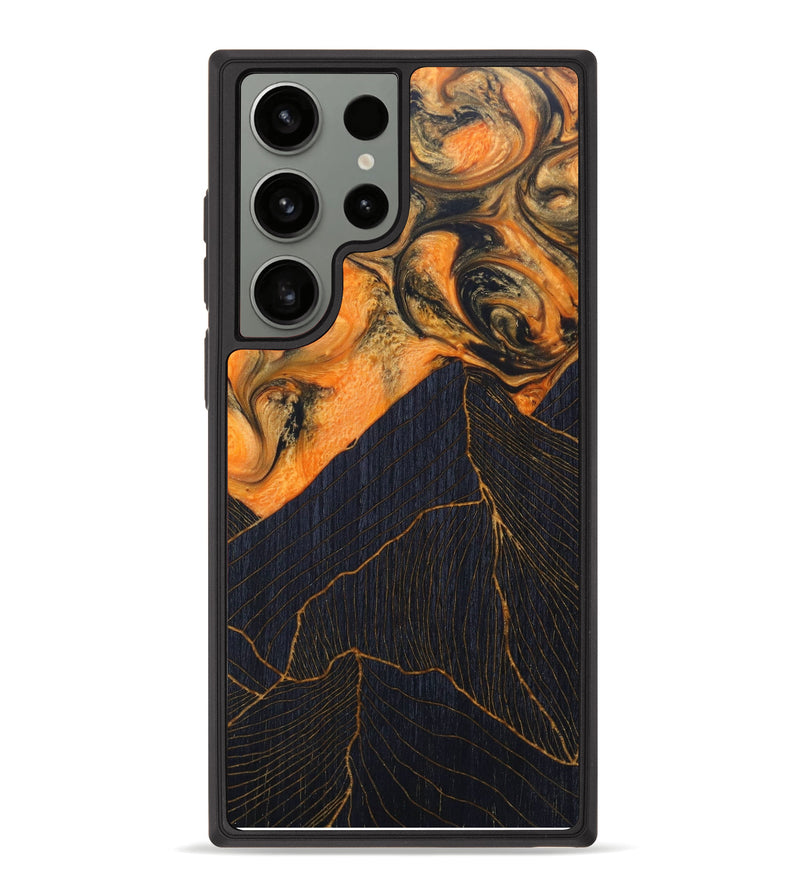 Galaxy S23 Ultra Wood+Resin Phone Case - Janay (Lava, 624981)