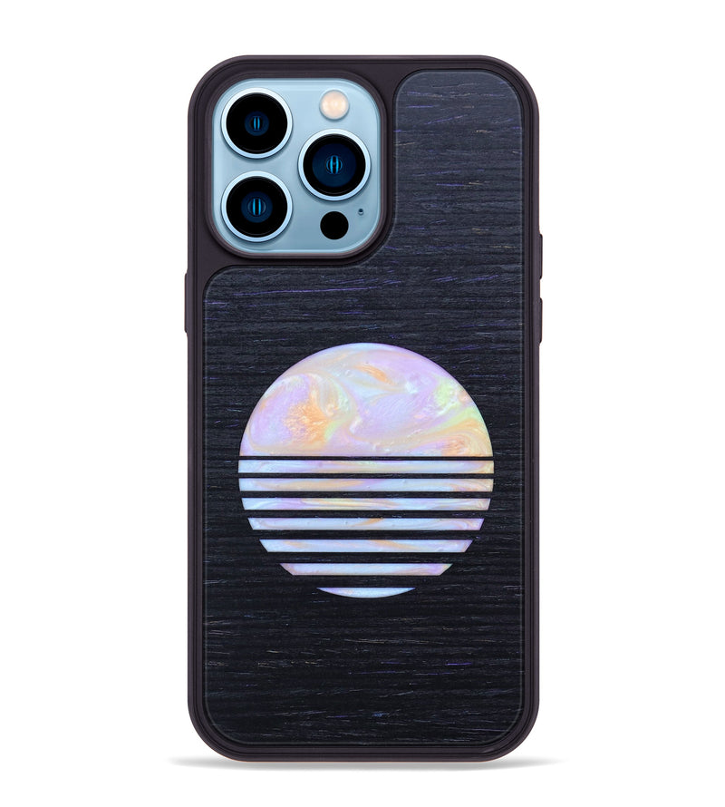 iPhone 14 Pro Max Wood+Resin Phone Case - Giselle (Retro, 634807)