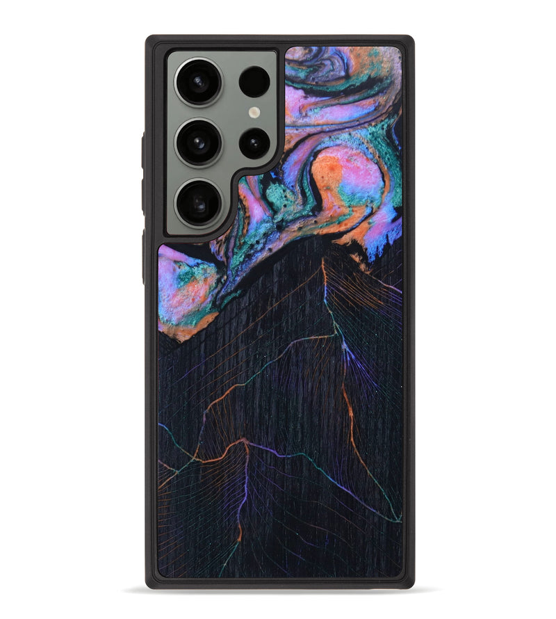 Galaxy S23 Ultra Wood+Resin Phone Case - Kylian (Pattern, 622336)