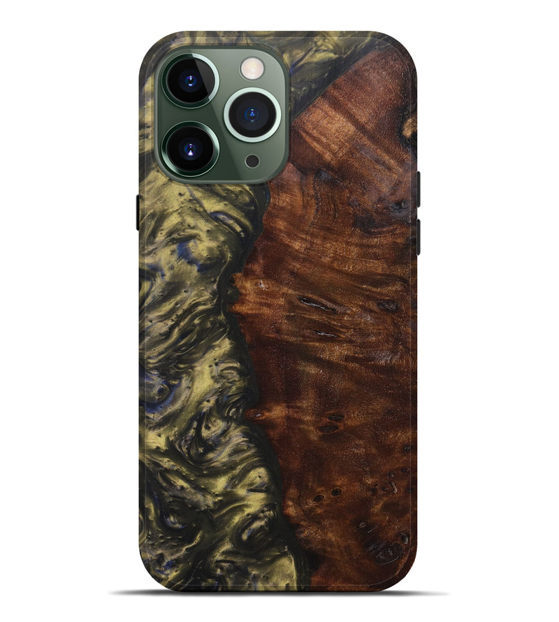 iPhone 13 Pro Max Wood+Resin Live Edge Phone Case - Pearle (Metallic, 607185)
