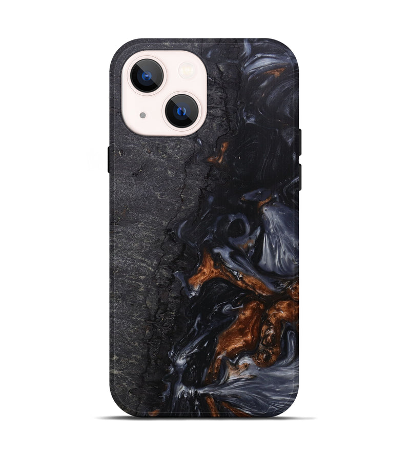 iPhone 14 Wood+Resin Live Edge Phone Case - Kakalina (Metallic, 597352)