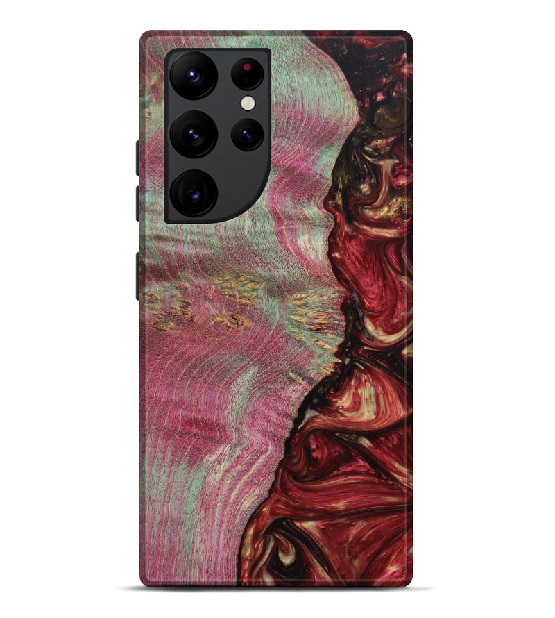 Galaxy S22 Ultra Wood+Resin Live Edge Phone Case - Ebony (Artist Pick, 614940)