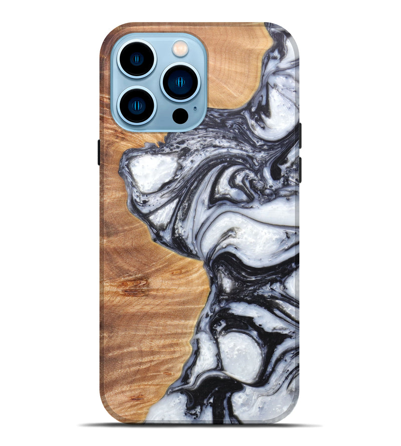 iPhone 14 Pro Max Wood+Resin Live Edge Phone Case - Ailina (Artist Pick, 607250)
