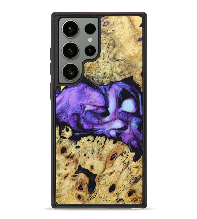 Galaxy S23 Ultra Wood+Resin Phone Case - Payton (Purple, 630084)