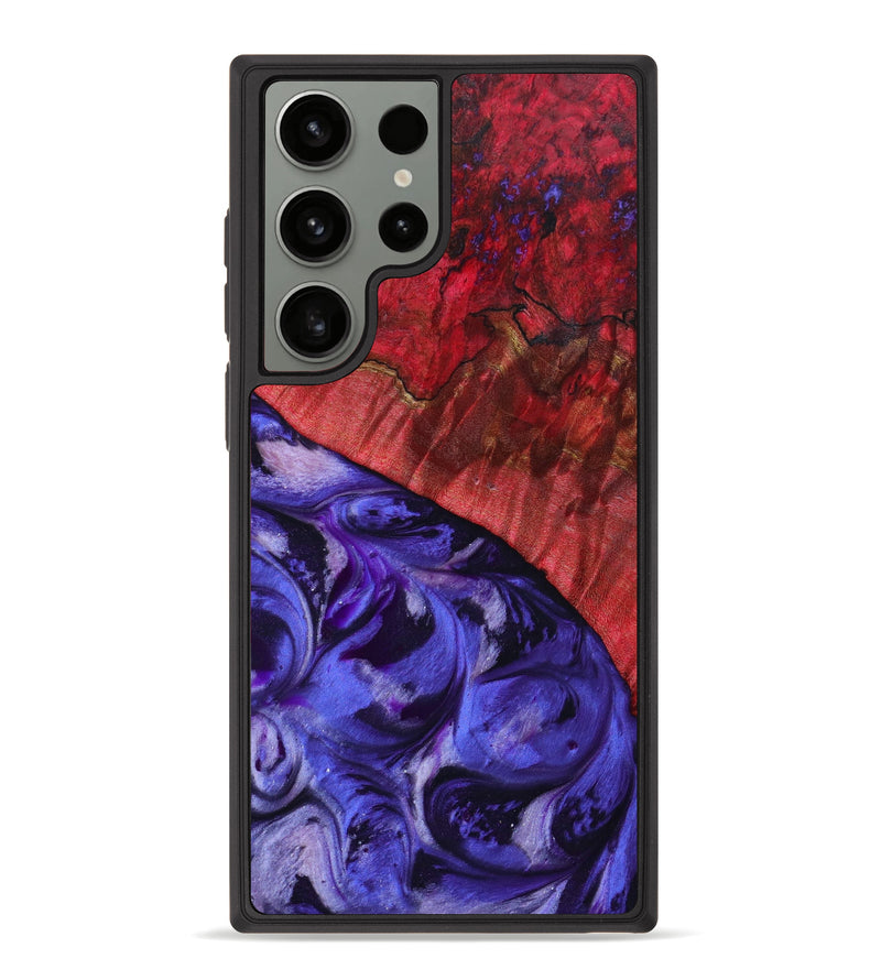 Galaxy S23 Ultra Wood+Resin Phone Case - Andy (Purple, 647534)