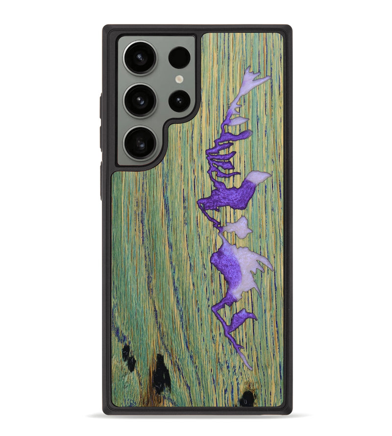 Galaxy S23 Ultra Wood+Resin Phone Case - Justin (Pattern, 639623)
