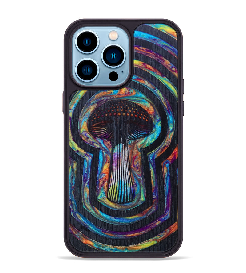 iPhone 14 Pro Max Wood+Resin Phone Case - Meade (Retro, 634185)