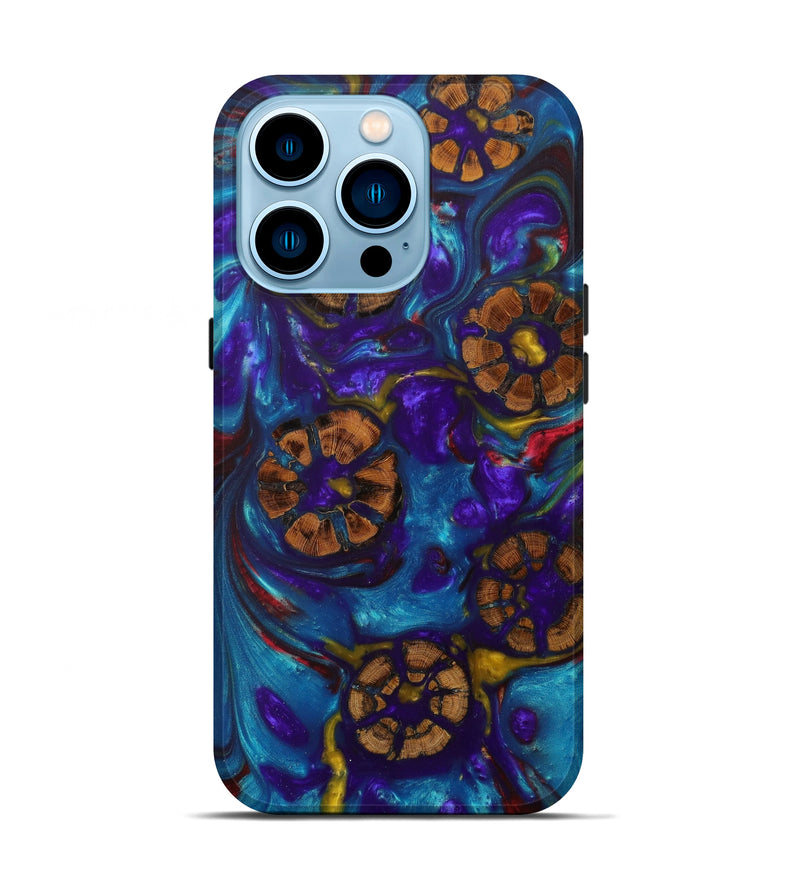iPhone 14 Pro Wood+Resin Live Edge Phone Case - Delmer (Artist Pick, 623190)