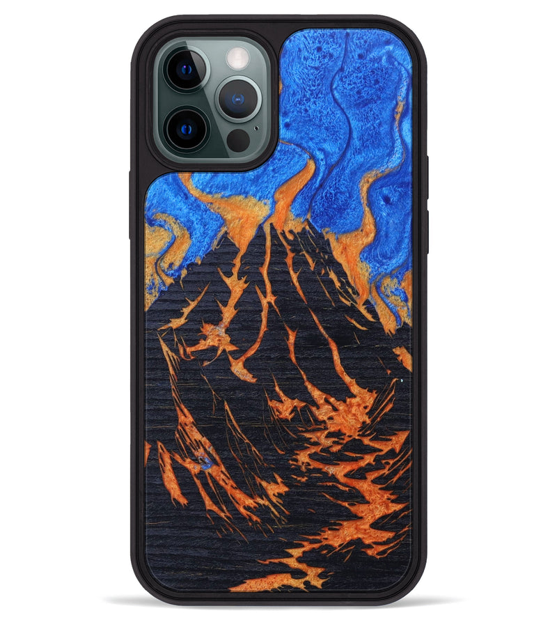iPhone 12 Pro Max Wood+Resin Phone Case - Nevaeh (Lava, 627082)