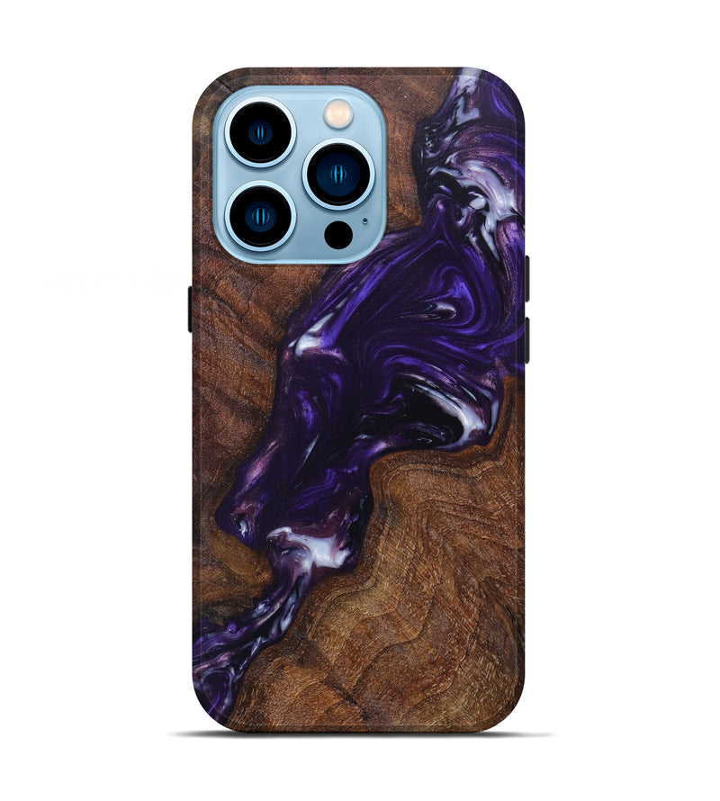 iPhone 14 Pro Wood+Resin Live Edge Phone Case - Keila (Artist Pick, 616937)