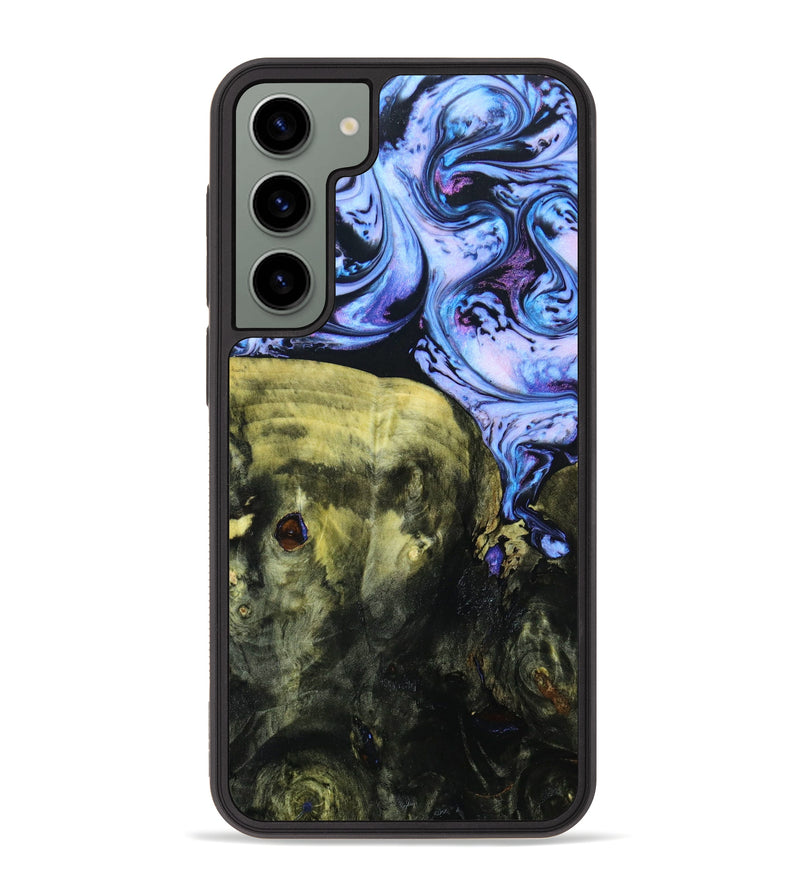 Galaxy S23 Plus Wood+Resin Phone Case - Monica (Purple, 640994)