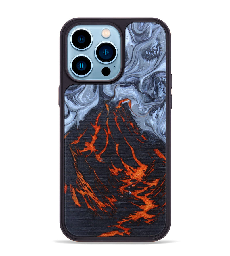 iPhone 14 Pro Max Wood+Resin Phone Case - Jamel (Lava, 627527)