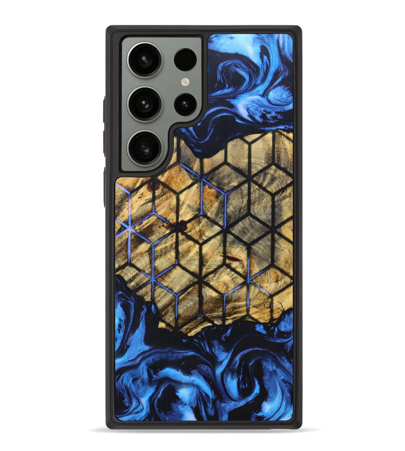 Galaxy S23 Ultra Wood+Resin Phone Case - Karla (Pattern, 630038)