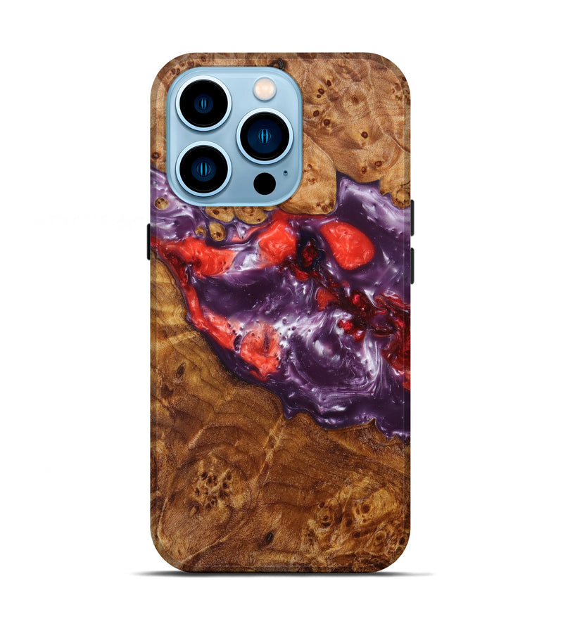 iPhone 14 Pro Wood+Resin Live Edge Phone Case - Darb (Artist Pick, 605696)