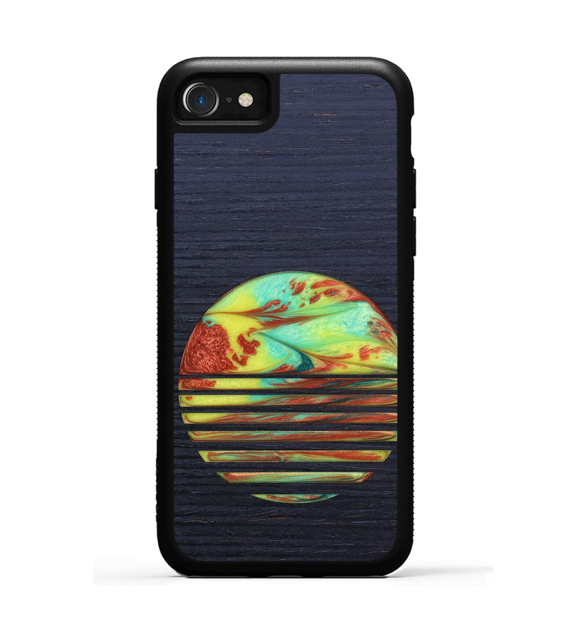 iPhone SE Wood+Resin Phone Case - Terrence (Retro, 634774)