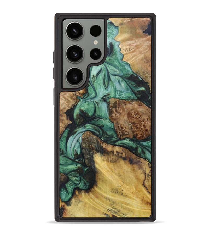 Galaxy S23 Ultra Wood+Resin Phone Case - Clementine (Mosaic, 621291)