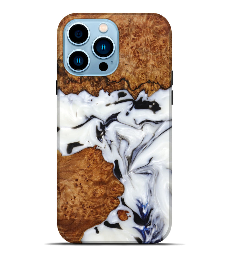 iPhone 14 Pro Max Wood+Resin Live Edge Phone Case - Octavia (Artist Pick, 639671)
