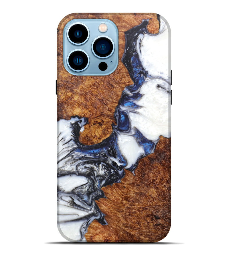 iPhone 14 Pro Max Wood+Resin Live Edge Phone Case - Maxy (Artist Pick, 607242)