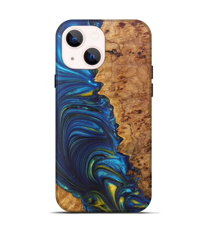iPhone 14 Wood+Resin Live Edge Phone Case - Gianluca (Artist Pick, 611170)