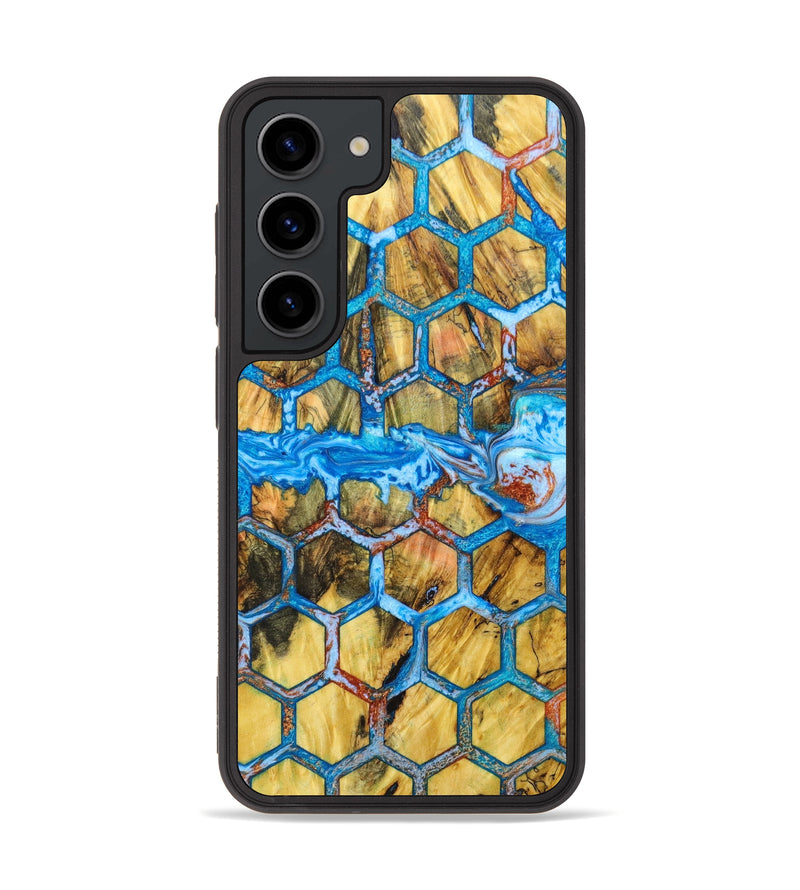 Galaxy S23 Wood+Resin Phone Case - Marguerite (Pattern, 636784)
