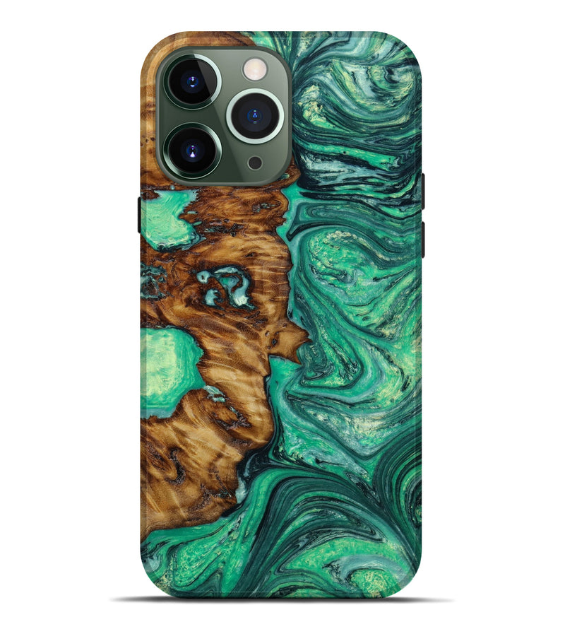 iPhone 13 Pro Max Wood+Resin Live Edge Phone Case - Aria (Artist Pick, 646337)
