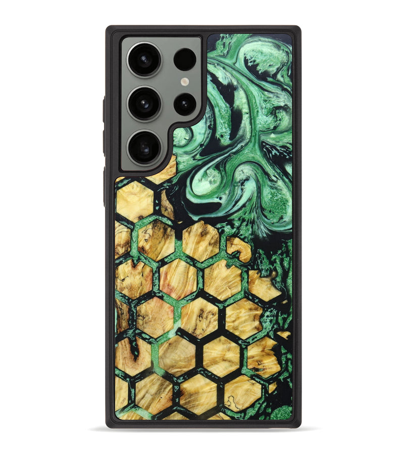 Galaxy S23 Ultra Wood+Resin Phone Case - Elsie (Pattern, 638618)