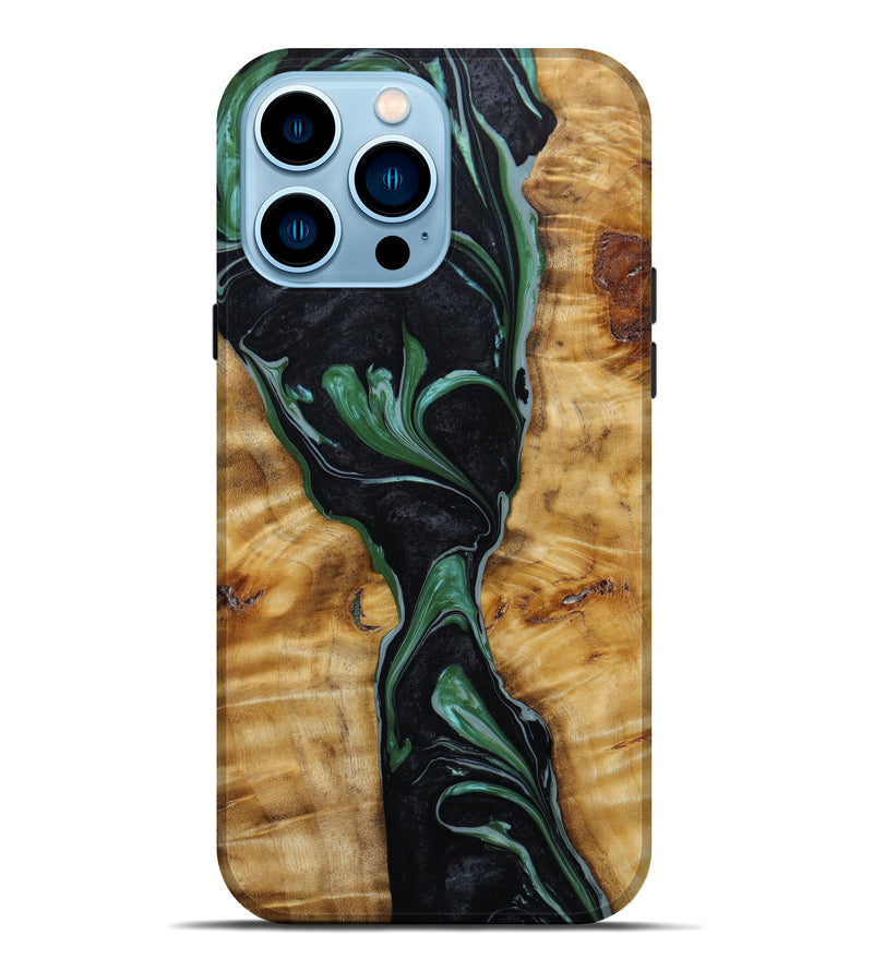 iPhone 14 Pro Max Wood+Resin Live Edge Phone Case - Armando (Artist Pick, 642693)
