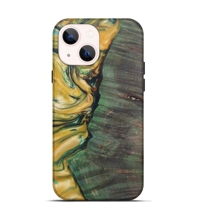 iPhone 13 Wood+Resin Live Edge Phone Case - Karalee (Graffiti, 567505)