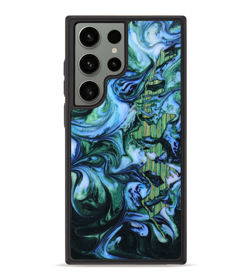 Galaxy S23 Ultra Wood+Resin Phone Case - Arthur (Pattern, 647364)