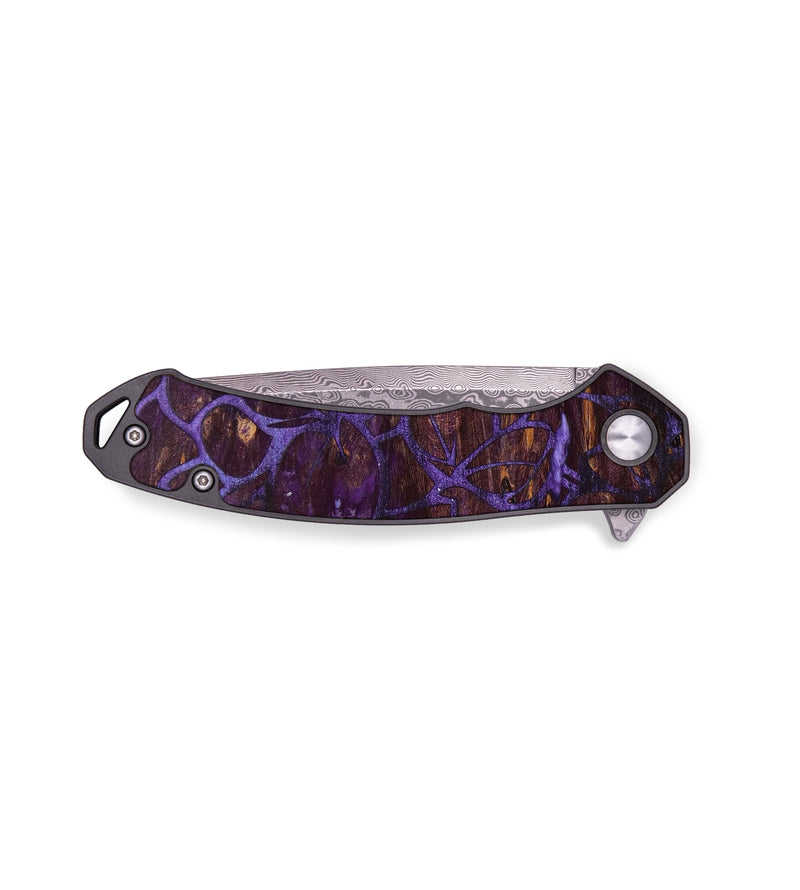 EDC Wood+Resin Pocket Knife - Tabitha (Spring, 643949)