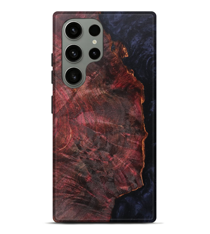 Galaxy S23 Ultra Wood+Resin Live Edge Phone Case - Chynna (Black & White, 623541)
