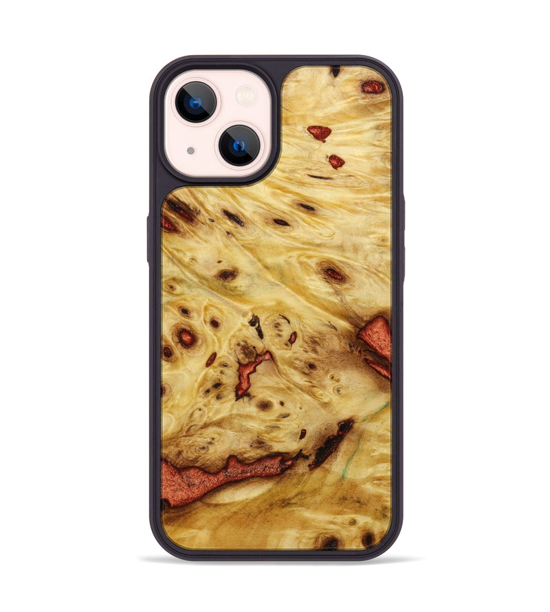 iPhone 14 Wood+Resin Phone Case - Gertrude (Wood Burl, 646344)