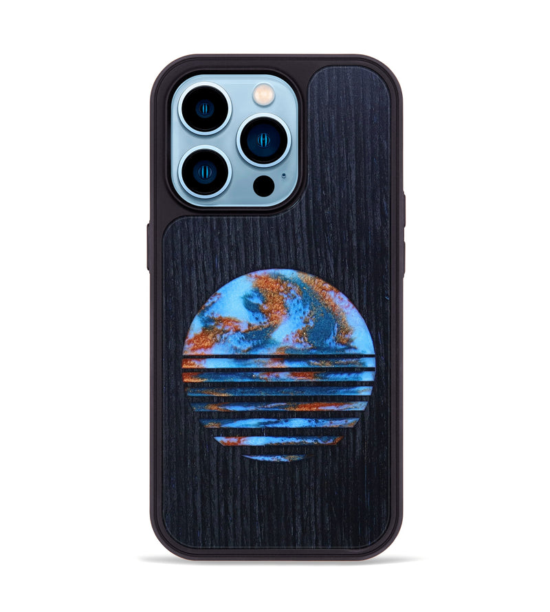 iPhone 14 Pro Wood+Resin Phone Case - Kyleigh (Retro, 634413)