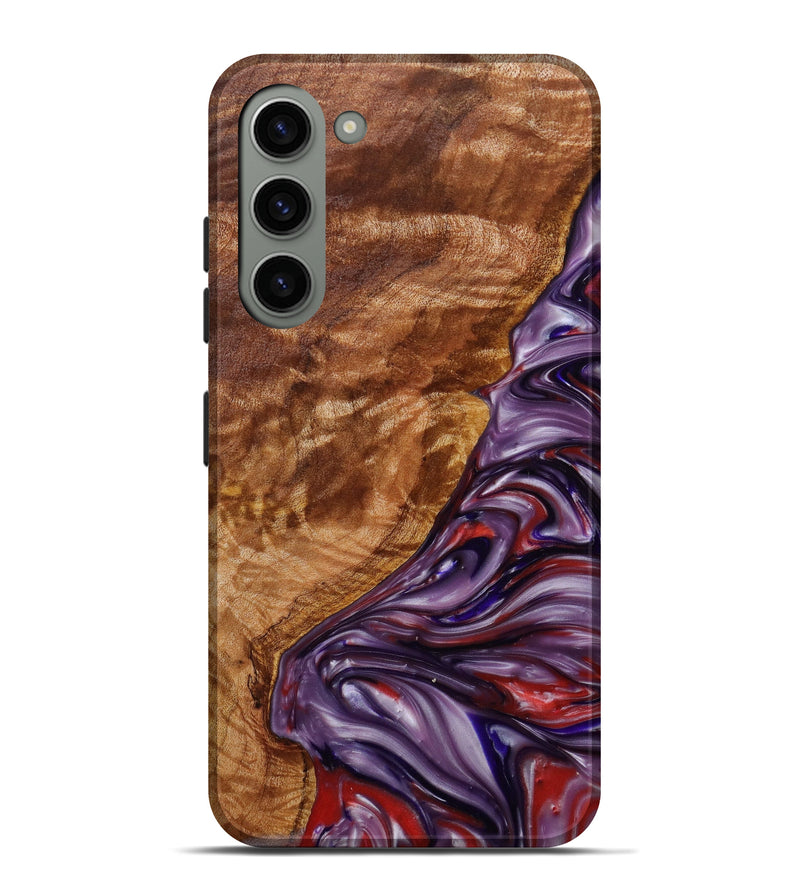 Galaxy S23 Plus Wood+Resin Live Edge Phone Case - Adelynn (Purple, 623115)
