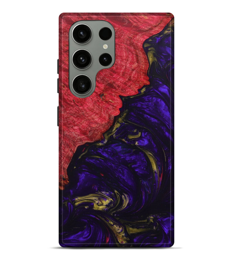 Galaxy S23 Ultra Wood+Resin Live Edge Phone Case - Kayli (Purple, 624330)