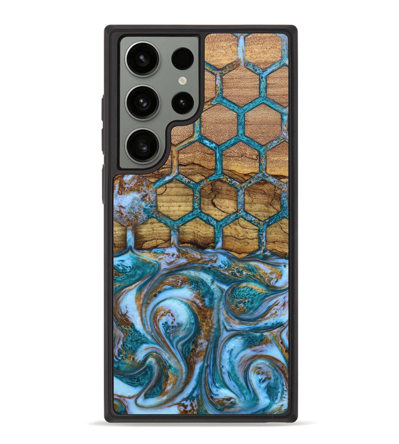 Galaxy S23 Ultra Wood+Resin Phone Case - Ronald (Pattern, 638388)