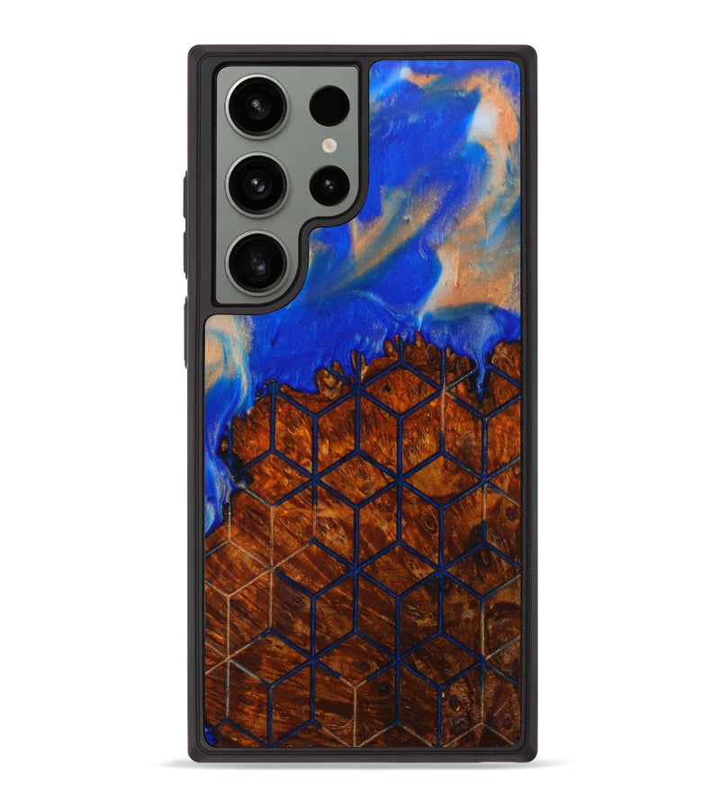 Galaxy S23 Ultra Wood+Resin Phone Case - Truman (Pattern, 632413)