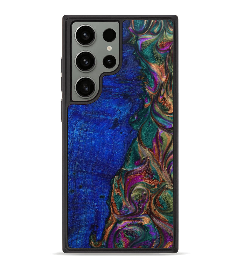 Galaxy S23 Ultra Wood+Resin Phone Case - Adonis (Green, 648115)
