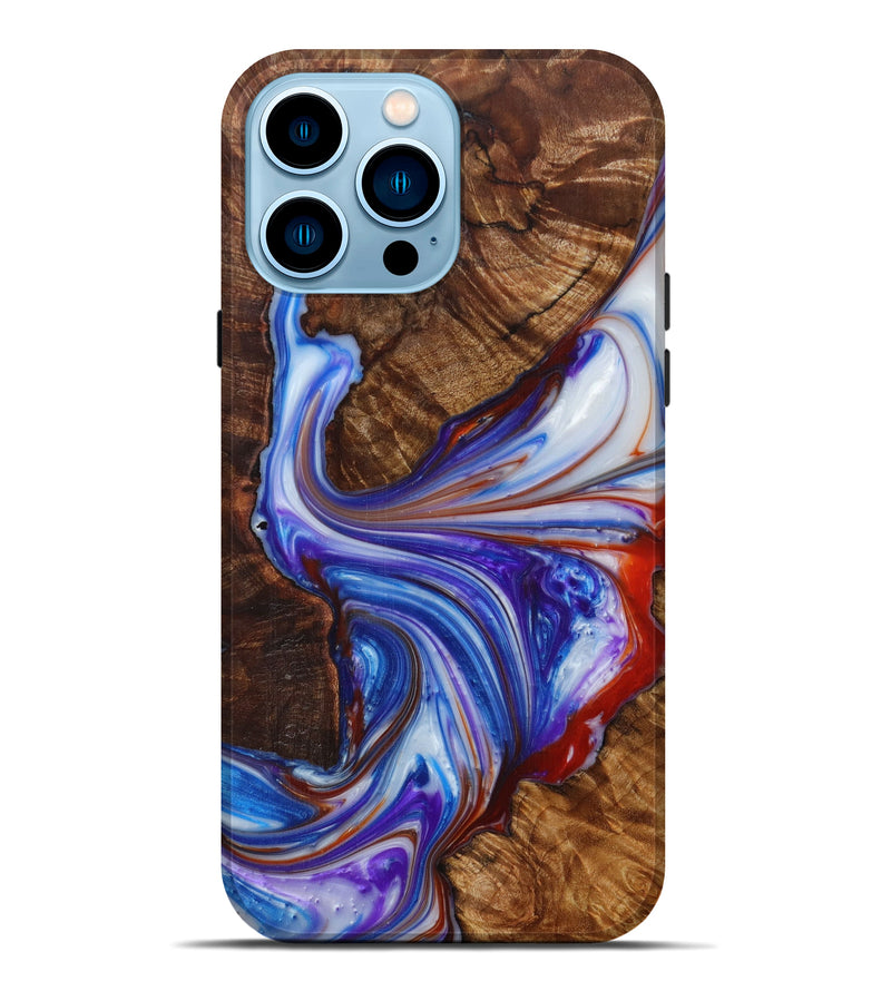 iPhone 14 Pro Max Wood+Resin Live Edge Phone Case - Mylah (Artist Pick, 613357)