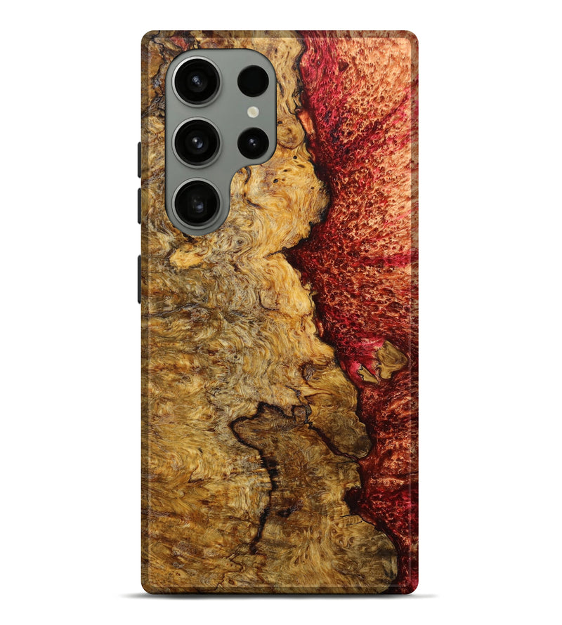 Galaxy S23 Ultra Wood+Resin Live Edge Phone Case - Yaretzi (Red, 632687)