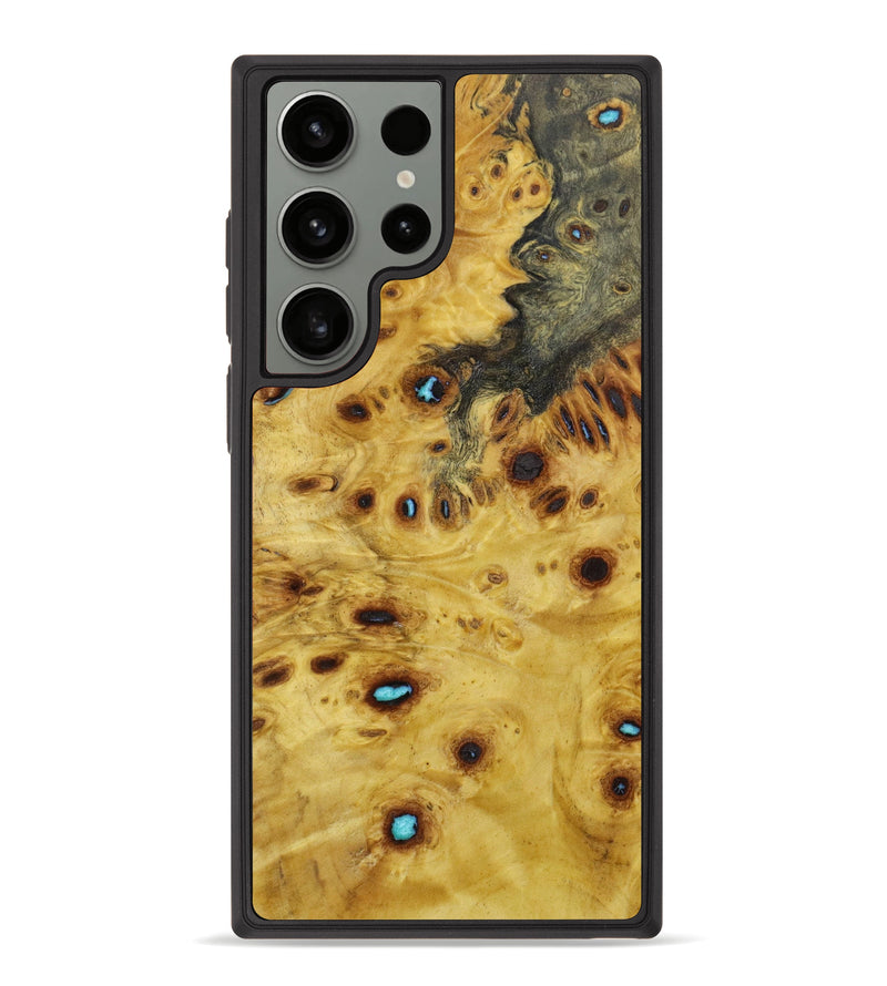 Galaxy S23 Ultra Wood+Resin Phone Case - Daxton (Wood Burl, 643569)