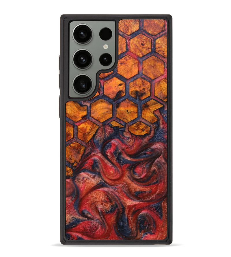 Galaxy S23 Ultra Wood+Resin Phone Case - Gustavo (Pattern, 631697)