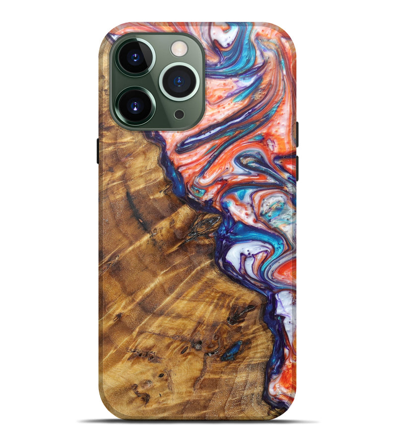 iPhone 13 Pro Max Wood+Resin Live Edge Phone Case - Lionel (Artist Pick, 606743)