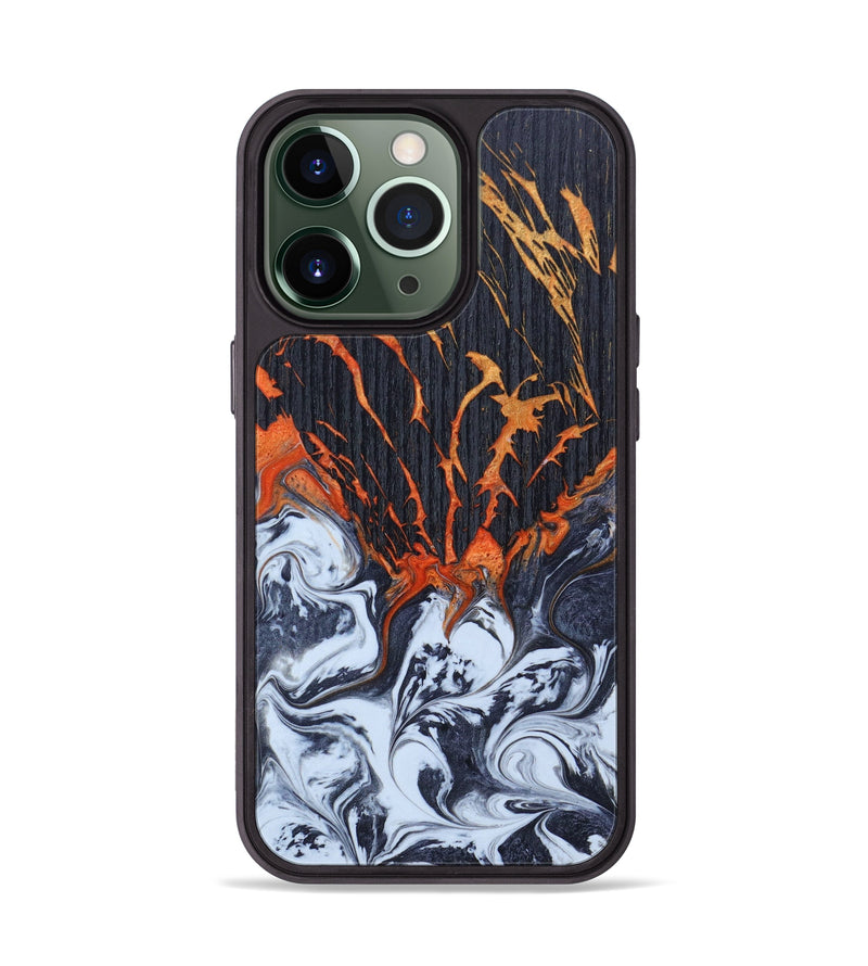 iPhone 13 Pro Wood+Resin Phone Case - Eden (Lava, 627134)