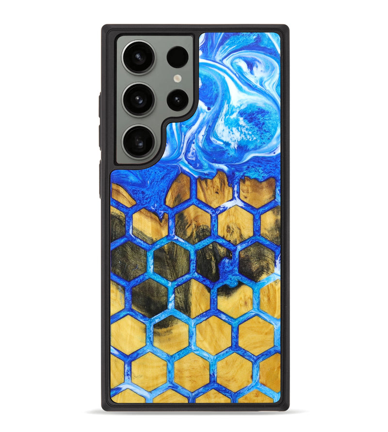 Galaxy S23 Ultra Wood+Resin Phone Case - Wilbert (Pattern, 638091)